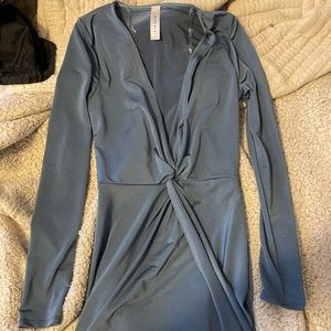 Going out blue mini dress